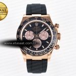 Rolex Daytona 126515 QF Siyah/RG Kadran Oysterflex Ağır Eta Saat - Görsel 3 - 1:1 Süper Klon Saat
