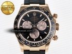 Rolex Daytona 126515 QF 1:1 Best Edition Black/RG Dial on Oysterflex Strap SH4131 V6 （Gain Weight) - Görsel 4