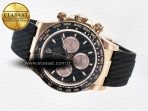 Rolex Daytona 126515 QF 1:1 Best Edition Black/RG Dial on Oysterflex Strap SH4131 V6 （Gain Weight) - Görsel 9
