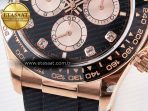 Rolex Daytona 126515 QF 1:1 Best Edition Black/RG Diamonds Dial on Oysterflex Strap SH4131 V5 - Görsel 12