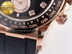 Rolex Daytona 126515 QF 1:1 Best Edition Black/RG Diamonds Dial on Oysterflex Strap SH4131 V5 - Görsel 14