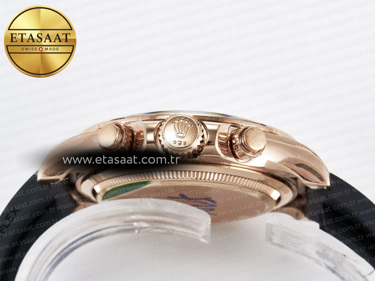 Rolex Daytona 126515 QF 1:1 Best Edition Black/RG Diamonds Dial on Oysterflex Strap SH4131 V5 - Görsel 16