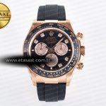 Rolex Daytona 126515 QF Siyah/RG Pırlantalı Kadran SH4131 Eta Saat - Görsel 3 - 1:1 Süper Klon Saat