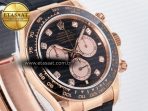 Rolex Daytona 126515 QF 1:1 Best Edition Black/RG Diamonds Dial on Oysterflex Strap SH4131 V5 - Görsel 5