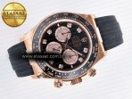 Rolex Daytona 126515 QF 1:1 Best Edition Black/RG Diamonds Dial on Oysterflex Strap SH4131 V5 - Görsel 8