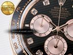 Rolex Daytona 126515 QF 1:1 Best Edition Black/RG Diamonds Dial on Oysterflex Strap SH4131 V6（Gain Weight） - Görsel 10
