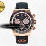 Rolex Daytona 126515 QF Siyah/RG Pırlantalı Kadran Ağır Eta Saat - Görsel 3 - 1:1 Süper Klon Saat