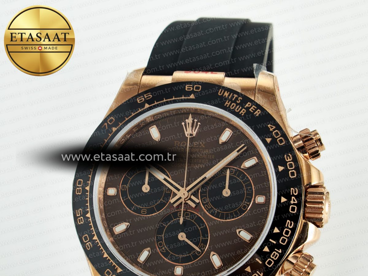 Rolex Daytona 126515 QF 1:1 Best Edition Brown/Black Dial Stick Markers On Oyster Bracelet SH4131 V10(Gain Weight) - Görsel 10
