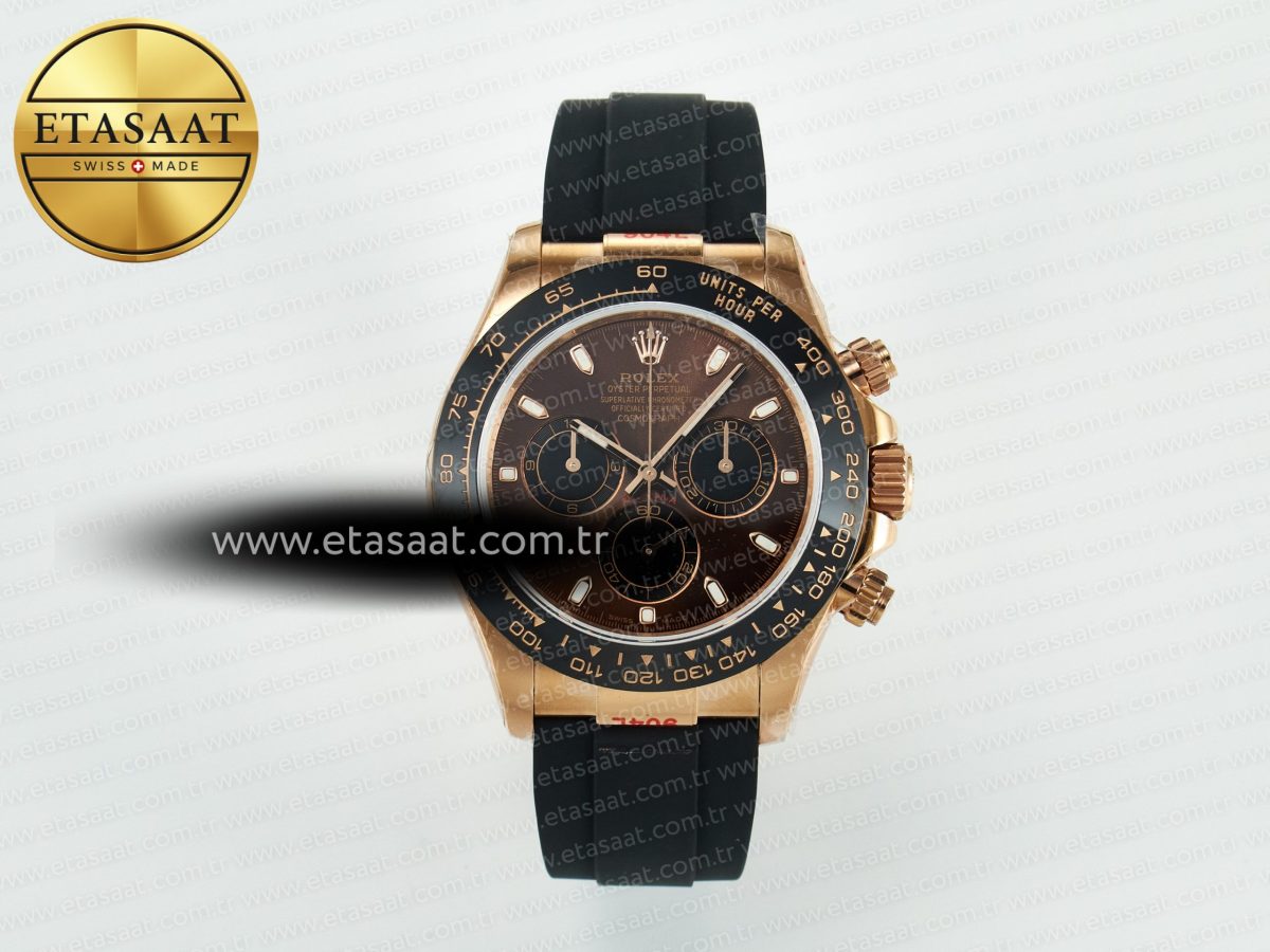 Rolex Daytona 126515 QF 1:1 Best Edition Brown/Black Dial Stick Markers On Oyster Bracelet SH4131 V10(Gain Weight) - Görsel 3