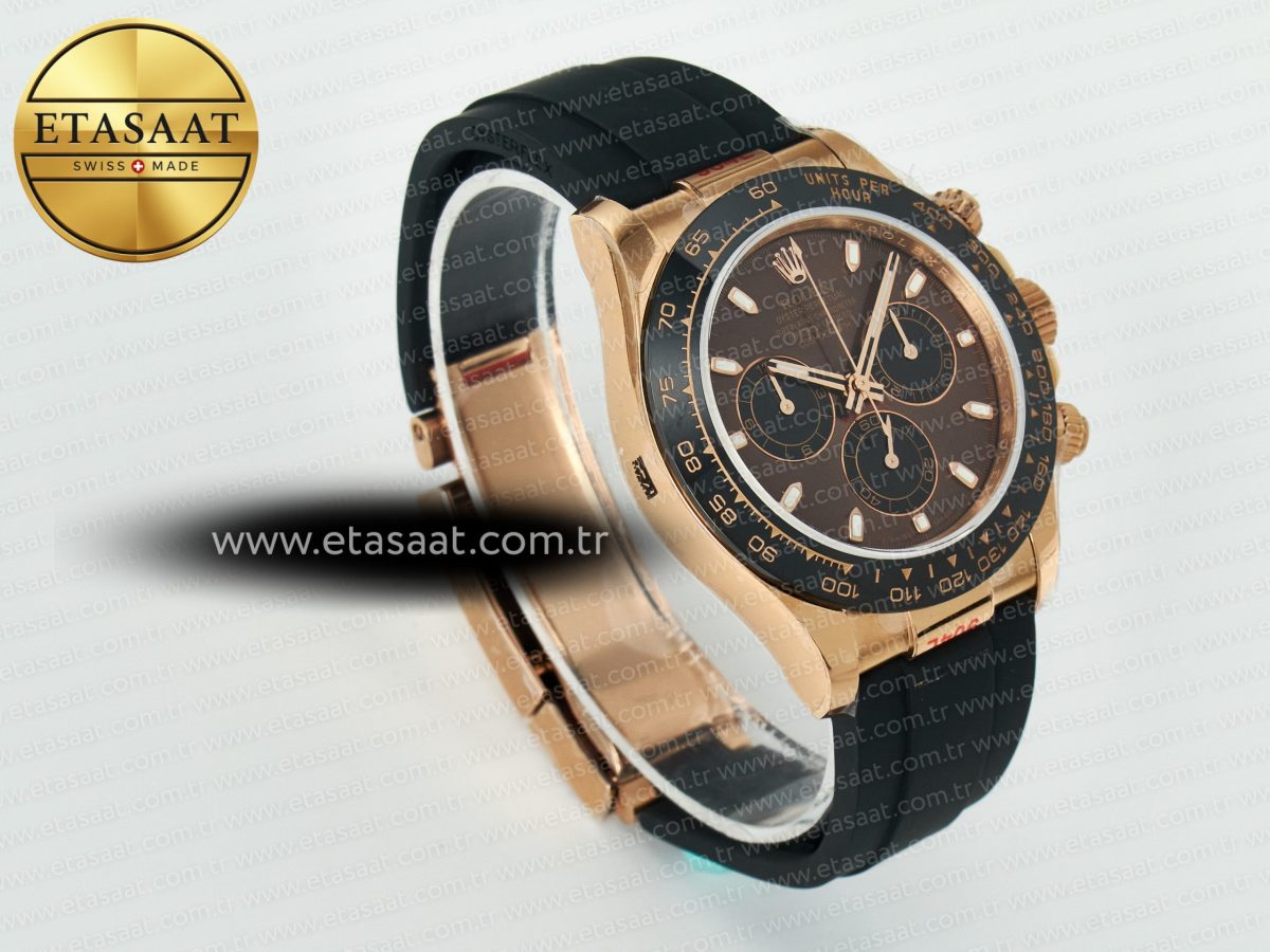 Rolex Daytona 126515 QF 1:1 Best Edition Brown/Black Dial Stick Markers On Oyster Bracelet SH4131 V10(Gain Weight) - Görsel 5