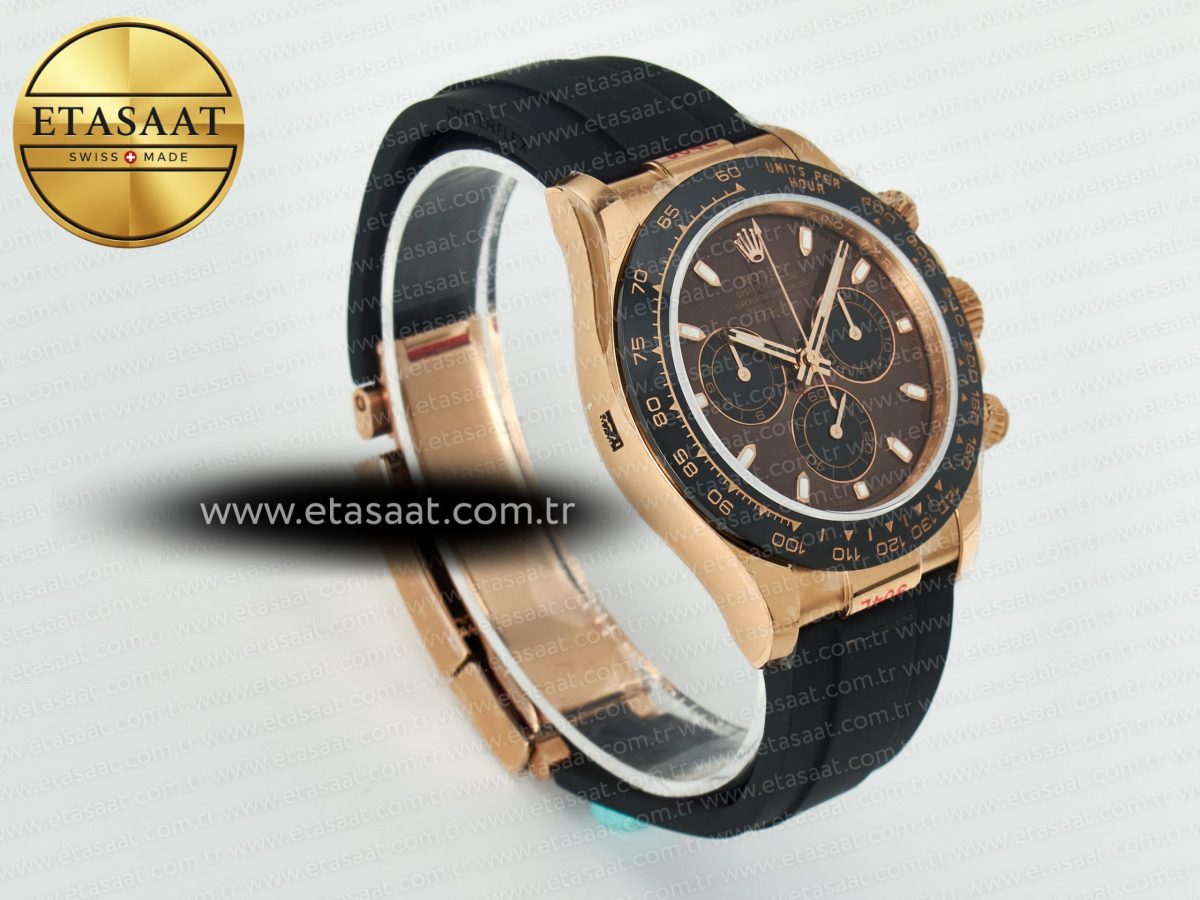 Rolex Daytona 126515 QF 1:1 Best Edition Brown/Black Dial Stick Markers On Oyster Bracelet SH4131 V10(Gain Weight) - Görsel 7