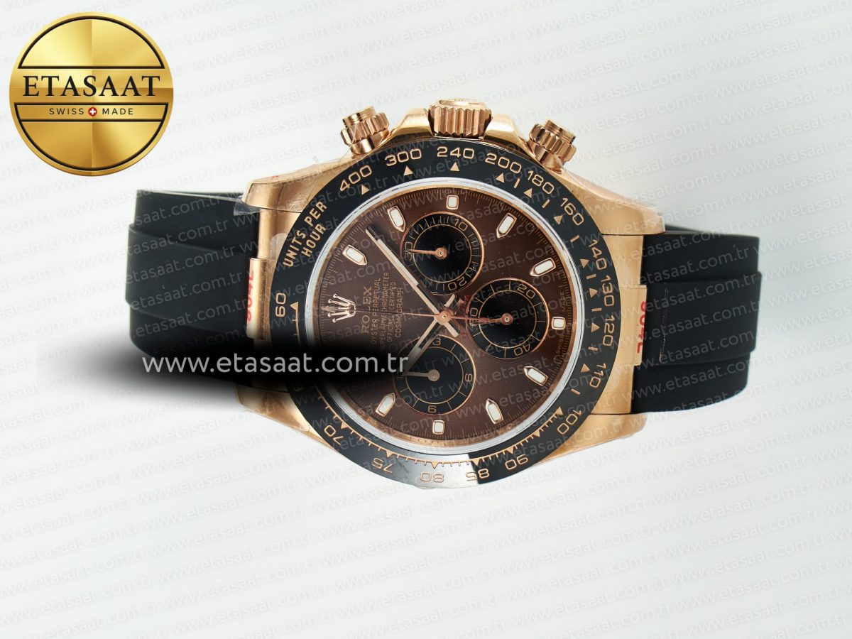 Rolex Daytona 126515 QF 1:1 Best Edition Brown/Black Dial Stick Markers On Oyster Bracelet SH4131 V10(Gain Weight) - Görsel 8