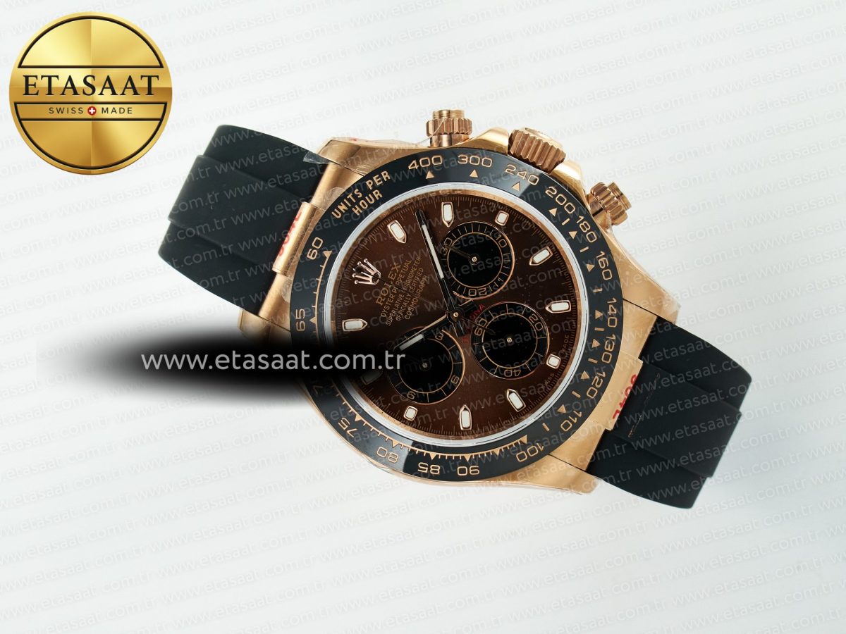 Rolex Daytona 126515 QF 1:1 Best Edition Brown/Black Dial Stick Markers On Oyster Bracelet SH4131 V10(Gain Weight) - Görsel 9