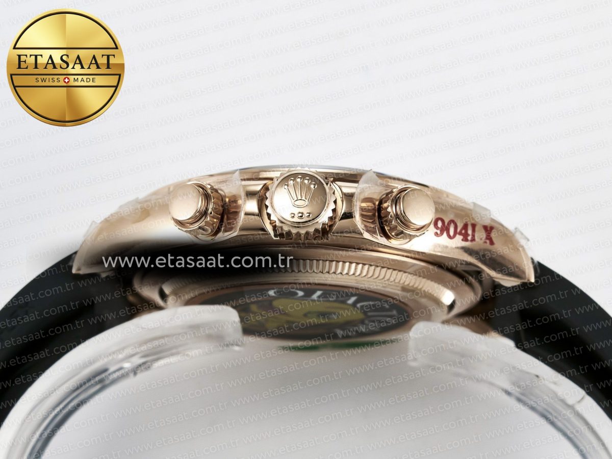 Rolex Daytona 126515 QF 1:1 Best Edition RG/Black Dial on Oysterflex Strap QF4131 V10 (48 Hours Power Reserve) - Görsel 16