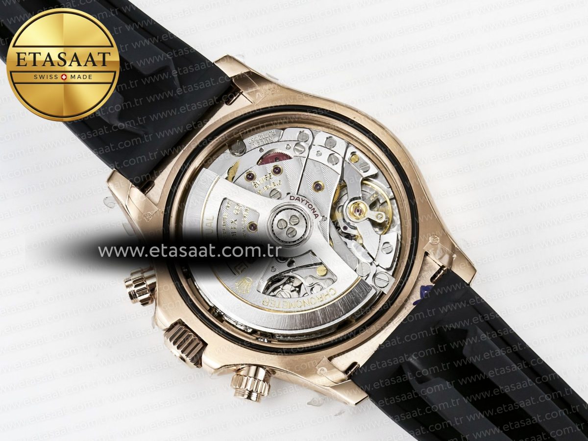 Rolex Daytona 126515 QF 1:1 Best Edition RG/Black Dial on Oysterflex Strap QF4131 V10 (48 Hours Power Reserve) - Görsel 20