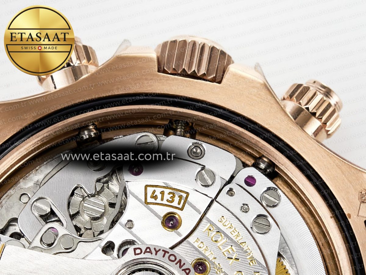 Rolex Daytona 126515 QF 1:1 Best Edition RG/Black Dial on Oysterflex Strap QF4131 V10 (48 Hours Power Reserve) - Görsel 23