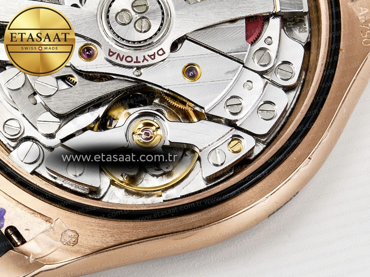 Rolex Daytona 126515 QF 1:1 Best Edition RG/Black Dial on Oysterflex Strap QF4131 V10 (48 Hours Power Reserve) - Görsel 24