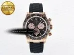 Rolex Daytona 126515 QF 1:1 Best Edition RG/Black Dial on Oysterflex Strap QF4131 V10 (48 Hours Power Reserve) - Görsel 3