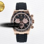 Rolex Daytona 126515 QF RG/Siyah Kadran Oysterflex Reserve Eta Saat - Görsel 3 - 1:1 Süper Klon Saat