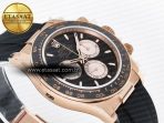 Rolex Daytona 126515 QF 1:1 Best Edition RG/Black Dial on Oysterflex Strap QF4131 V10 (48 Hours Power Reserve) - Görsel 7