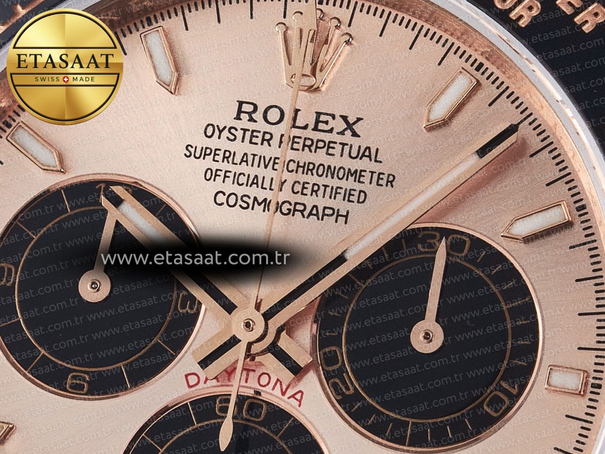 Rolex Daytona 126515 QF 1:1 Best Edition RG/Black Dial on Oysterflex Strap SH4131 V5 - Görsel 10