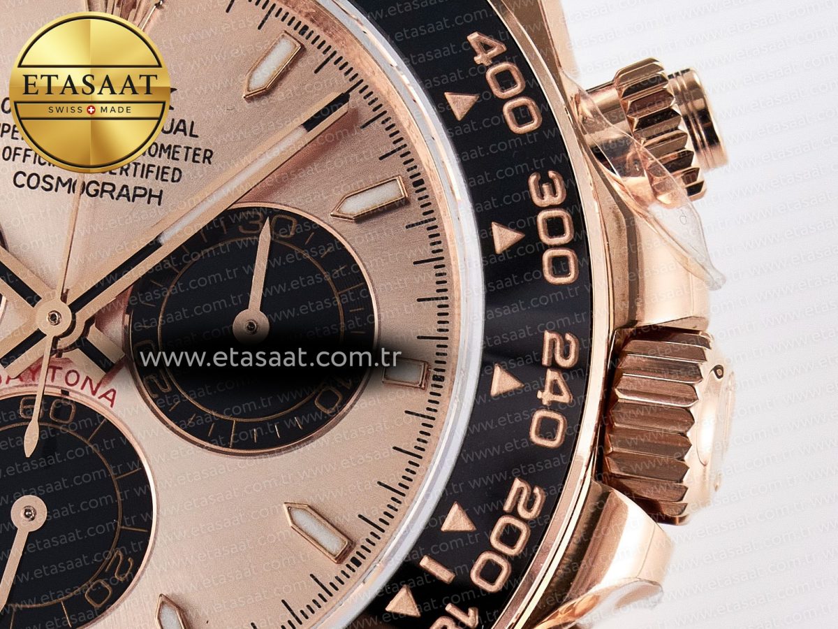 Rolex Daytona 126515 QF 1:1 Best Edition RG/Black Dial on Oysterflex Strap SH4131 V5 - Görsel 11