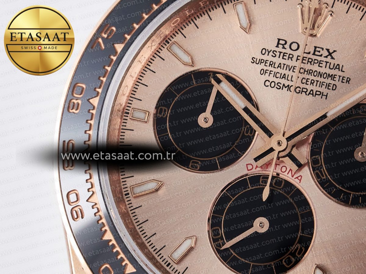 Rolex Daytona 126515 QF 1:1 Best Edition RG/Black Dial on Oysterflex Strap SH4131 V5 - Görsel 13