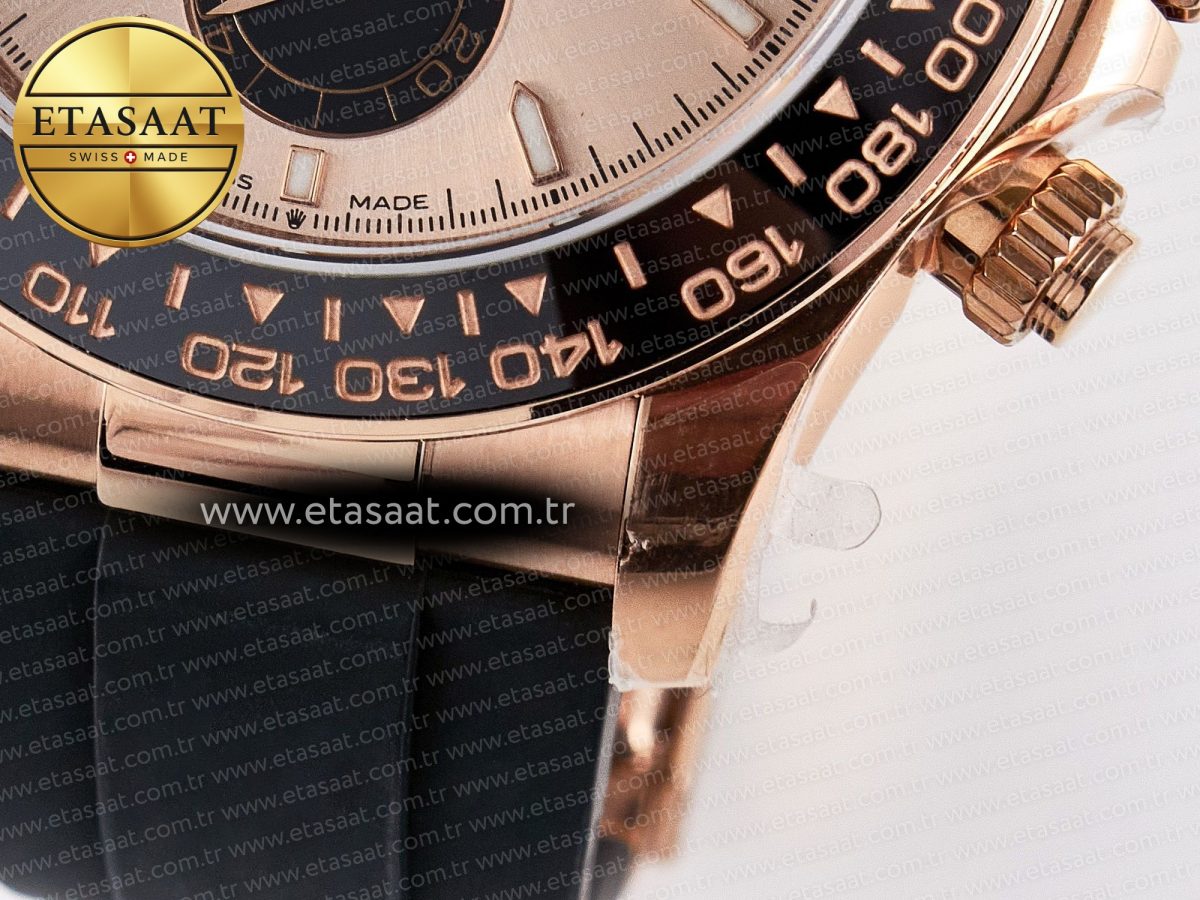 Rolex Daytona 126515 QF 1:1 Best Edition RG/Black Dial on Oysterflex Strap SH4131 V5 - Görsel 14