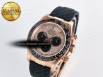 Rolex Daytona 126515 QF 1:1 Best Edition RG/Black Dial on Oysterflex Strap SH4131 V5 - Görsel 2