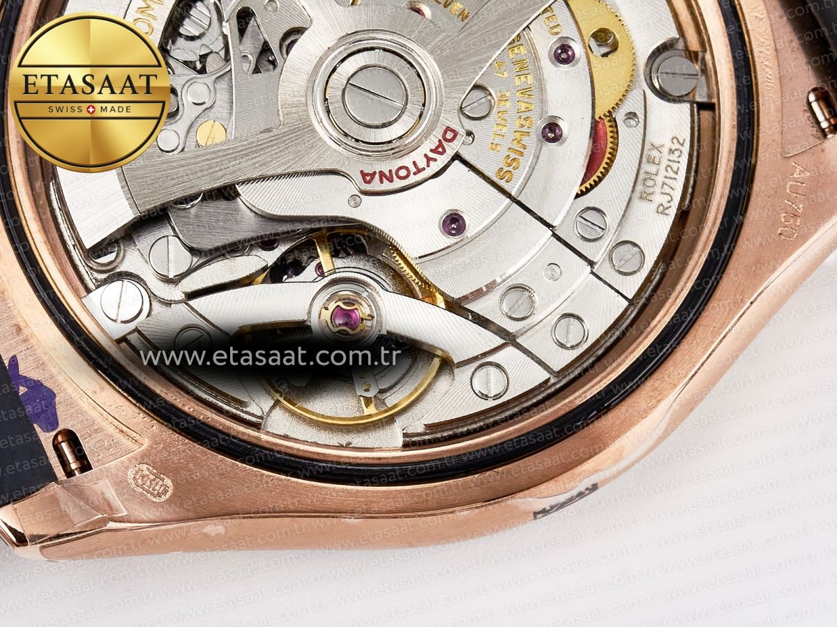 Rolex Daytona 126515 QF 1:1 Best Edition RG/Black Dial on Oysterflex Strap SH4131 V5 - Görsel 21