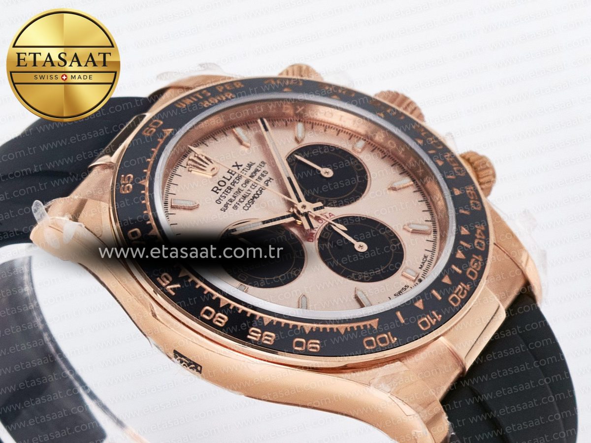Rolex Daytona 126515 QF 1:1 Best Edition RG/Black Dial on Oysterflex Strap SH4131 V5 - Görsel 7