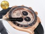 Rolex Daytona 126515 QF 1:1 Best Edition RG/Black Dial on Oysterflex Strap SH4131 V5 - Görsel 7