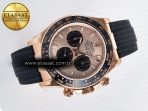 Rolex Daytona 126515 QF 1:1 Best Edition RG/Black Dial on Oysterflex Strap SH4131 V5 - Görsel 8