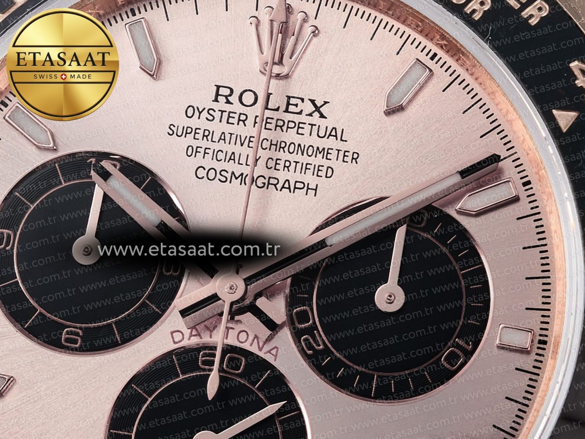Rolex Daytona 126515 QF 1:1 Best Edition RG/Black Dial on Oysterflex Strap SH4131 V6（Gain Weight） - Görsel 11
