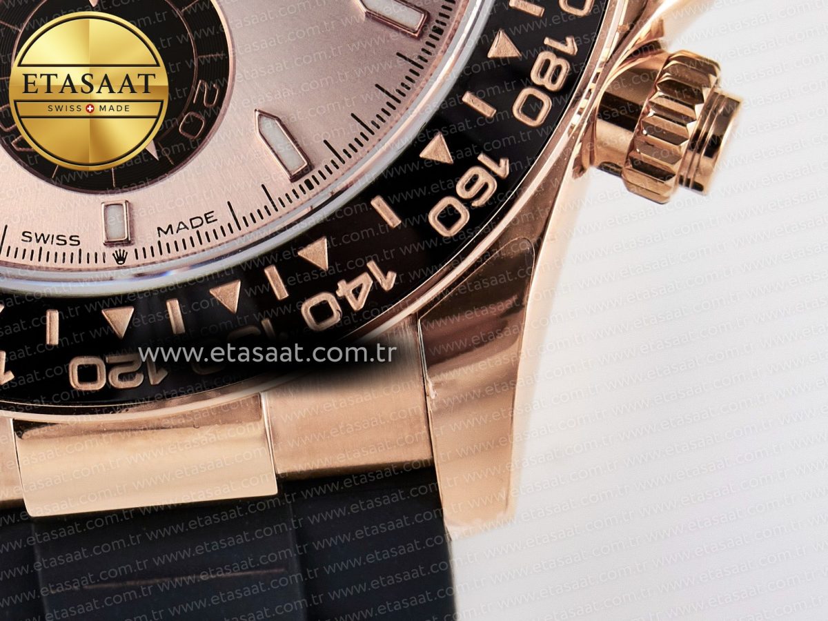 Rolex Daytona 126515 QF 1:1 Best Edition RG/Black Dial on Oysterflex Strap SH4131 V6（Gain Weight） - Görsel 14