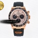 Rolex Daytona 126515 QF RG/Siyah Kadran Oysterflex Ağır Eta Saat - Görsel 3 - 1:1 Süper Klon Saat