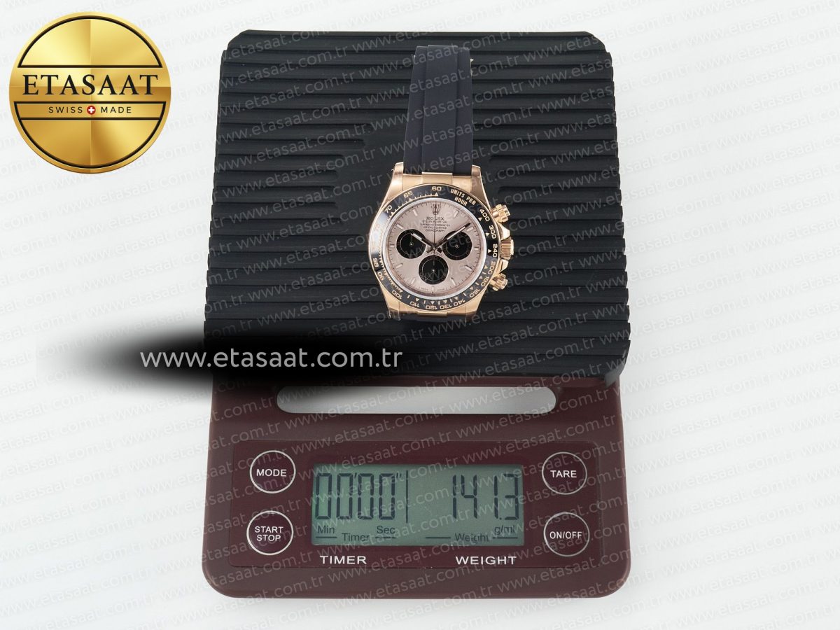 Rolex Daytona 126515 QF 1:1 Best Edition RG/Black Dial on Oysterflex Strap SH4131 V6（Gain Weight） - Görsel 36