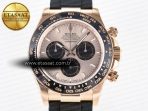 Rolex Daytona 126515 QF 1:1 Best Edition RG/Black Dial on Oysterflex Strap SH4131 V6（Gain Weight） - Görsel 4