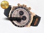 Rolex Daytona 126515 QF 1:1 Best Edition RG/Black Dial on Oysterflex Strap SH4131 V6（Gain Weight） - Görsel 9