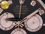 Rolex Daytona 126515 QF 1:1 Best Edition RG/Black Diamonds Dial on Oysterflex Strap QF4131 V10 (48 Hours Power Reserve) - Görsel 10