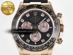 Rolex Daytona 126515 QF 1:1 Best Edition RG/Black Diamonds Dial on Oysterflex Strap QF4131 V10 (48 Hours Power Reserve) - Görsel 4