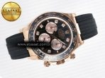 Rolex Daytona 126515 QF 1:1 Best Edition RG/Black Diamonds Dial on Oysterflex Strap QF4131 V10 (48 Hours Power Reserve) - Görsel 8