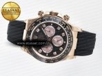 Rolex Daytona 126515 QF 1:1 Best Edition RG/Black Diamonds Dial on Oysterflex Strap QF4131 V10 (48 Hours Power Reserve) - Görsel 9