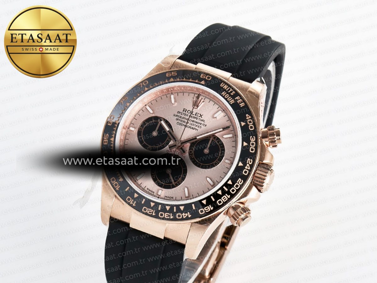 Rolex Daytona 126515 QF 1:1 Best Edition RG Dial on Oysterflex Strap QF4131 V10 (48 Hours Power Reserve) - Görsel 1
