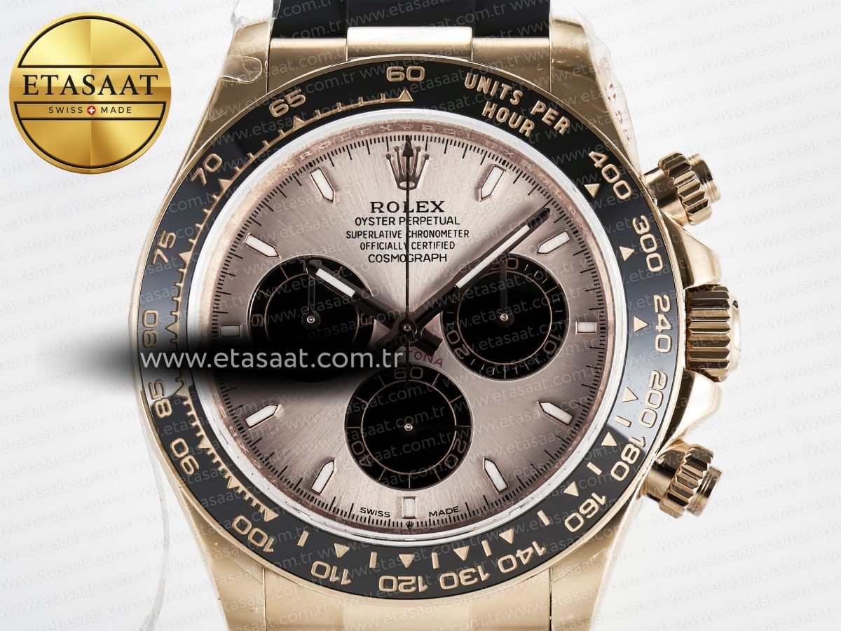 Rolex Daytona 126515 QF 1:1 Best Edition RG Dial on Oysterflex Strap QF4131 V10 (48 Hours Power Reserve) - Görsel 4