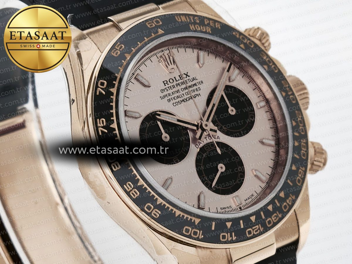 Rolex Daytona 126515 QF 1:1 Best Edition RG Dial on Oysterflex Strap QF4131 V10 (48 Hours Power Reserve) - Görsel 5