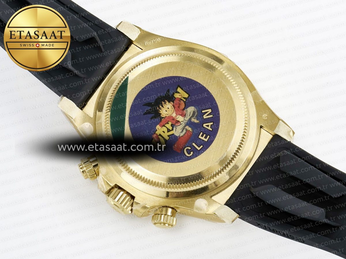 Rolex Daytona 126518 Clean YG 1:1 Best Edition Black/YG Dial on Oysterflex Rubber Strap SH4131 - Görsel 18