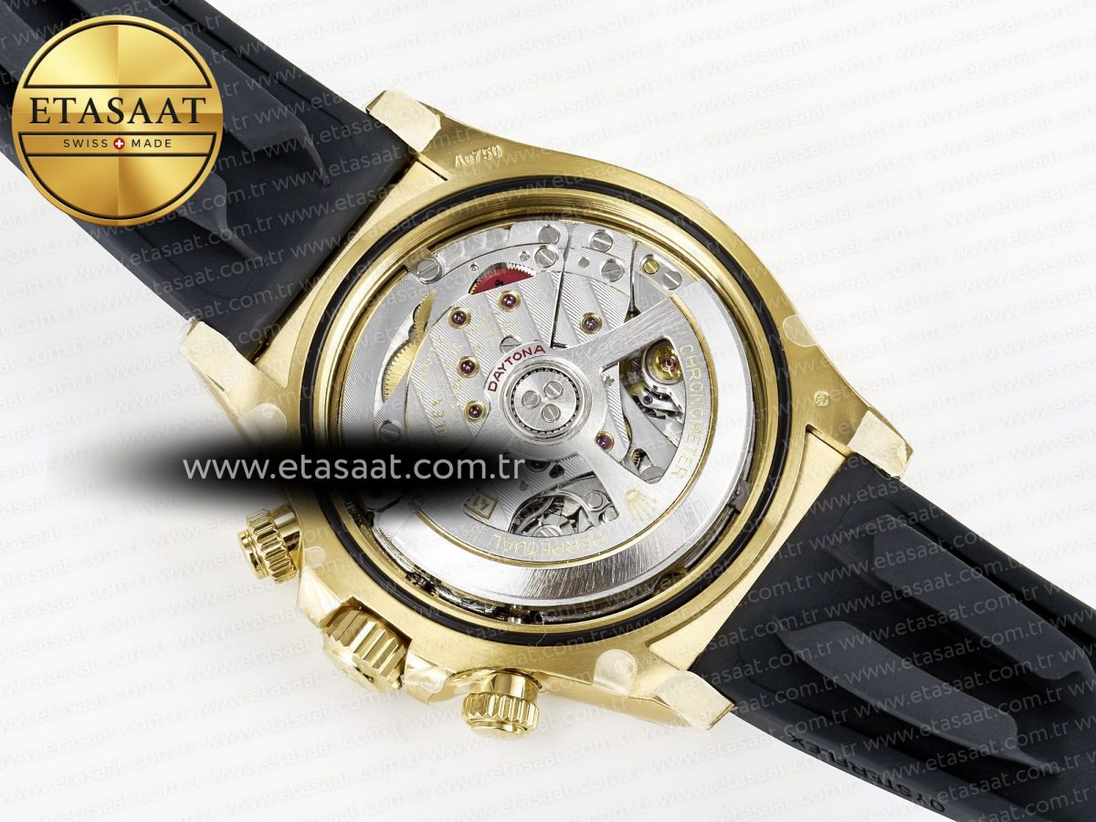 Rolex Daytona 126518 Clean YG 1:1 Best Edition Black/YG Dial on Oysterflex Rubber Strap SH4131 - Görsel 20
