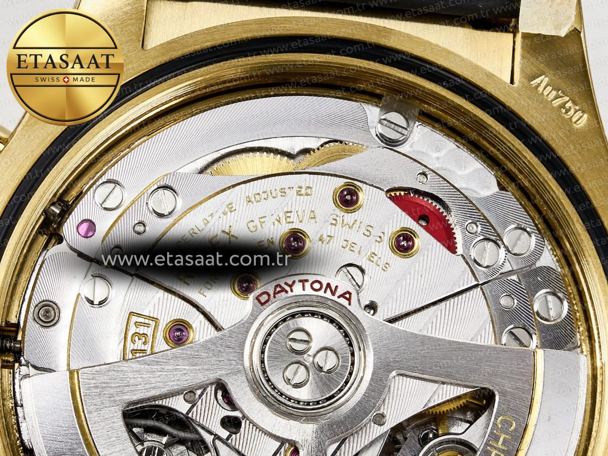 Rolex Daytona 126518 Clean YG 1:1 Best Edition Black/YG Dial on Oysterflex Rubber Strap SH4131 - Görsel 21