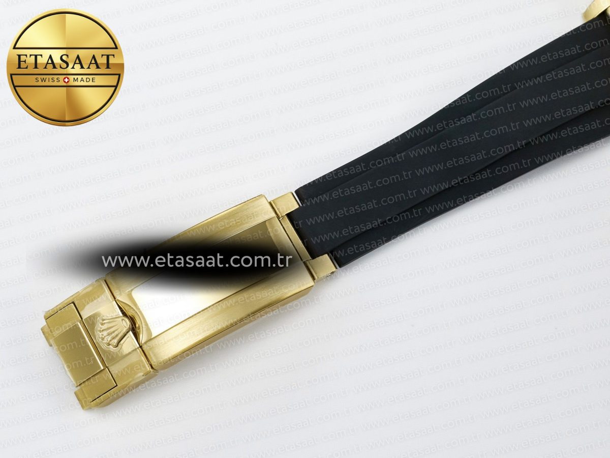 Rolex Daytona 126518 Clean YG 1:1 Best Edition Black/YG Dial on Oysterflex Rubber Strap SH4131 - Görsel 26